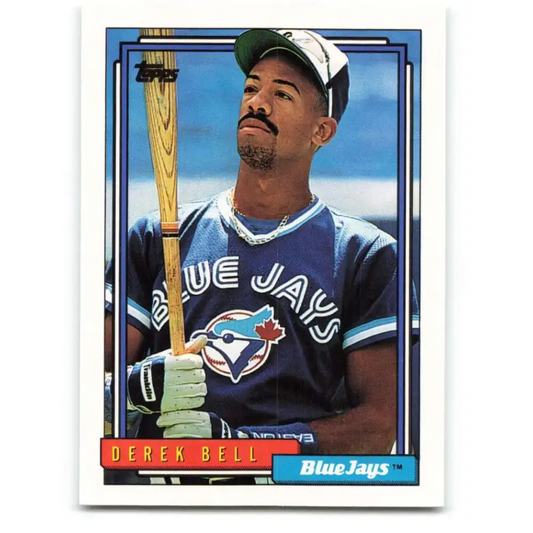 1992 Topps #121 Derek Bell EX Excellent Toronto Blue Jays Baseball Card - Baseball Card