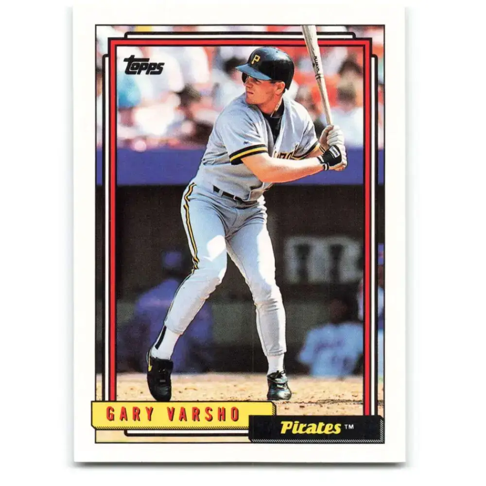 1992 Topps #122 Gary Varsho EX Excellent Pittsburgh Pirates Baseball Card - Baseball Card