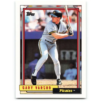 1992 Topps #122 Gary Varsho EX Excellent Pittsburgh Pirates Baseball Card - Baseball Card