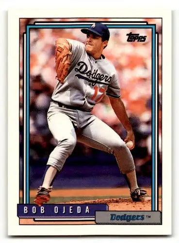 1992 Topps #123 Bob Ojeda Los Angeles Dodgers Baseball Cards EX/NM ID:55891 - Baseball Card Single