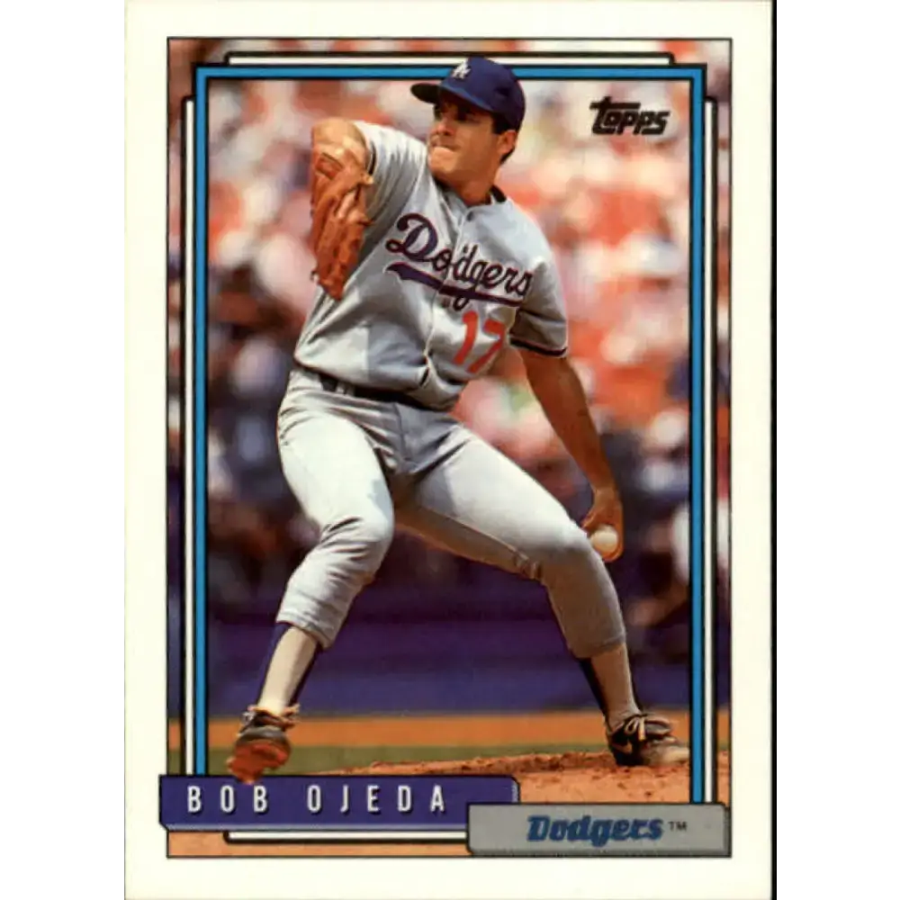1992 Topps #123 Bob Ojeda NM-MT Los Angeles Dodgers Baseball Card - Baseball Card Single
