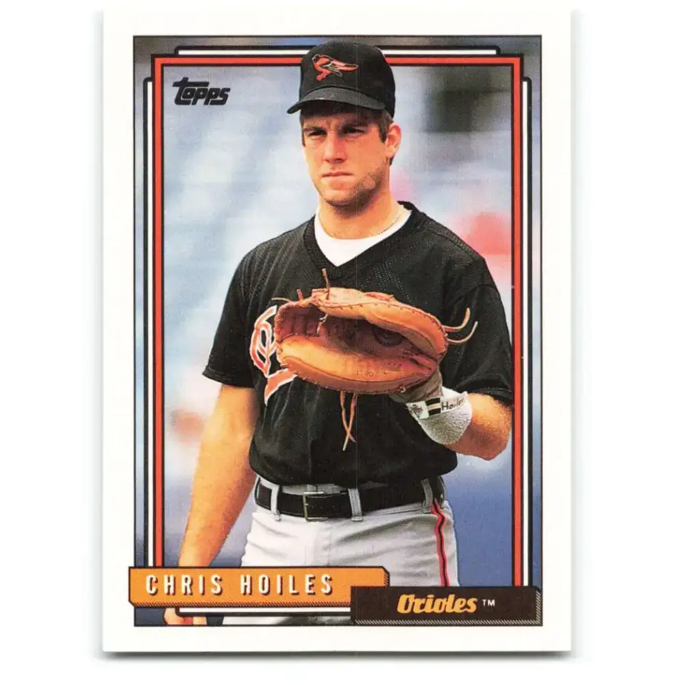 1992 Topps #125 Chris Hoiles EX Excellent Baltimore Orioles Baseball Card - Baseball Card