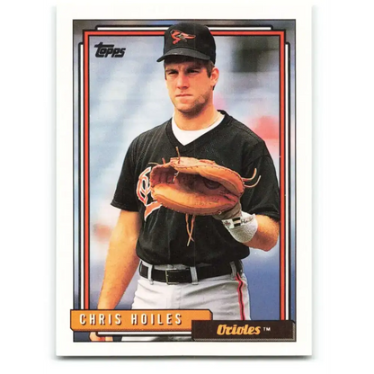 1992 Topps #125 Chris Hoiles EX Excellent Baltimore Orioles Baseball Card - Baseball Card