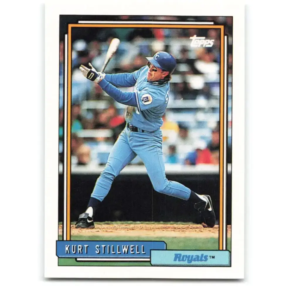 1992 Topps #128 Kurt Stillwell NM-MT Kansas City Royals Baseball Card - Baseball Card Single
