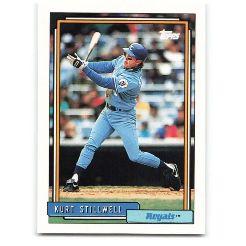 1992 Topps #128 Kurt Stillwell NM-MT Kansas City Royals Baseball Card - Baseball Card Single