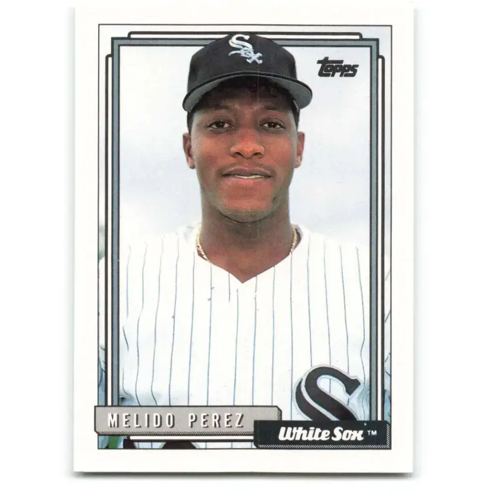 1992 Topps #129 Melido Perez NM-MT Chicago White Sox Baseball Card - Baseball Card Single