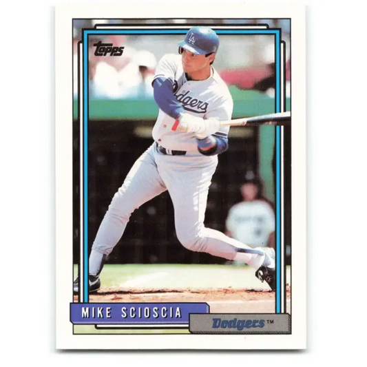 1992 Topps #13 Mike Scioscia NM-MT Los Angeles Dodgers Baseball Card