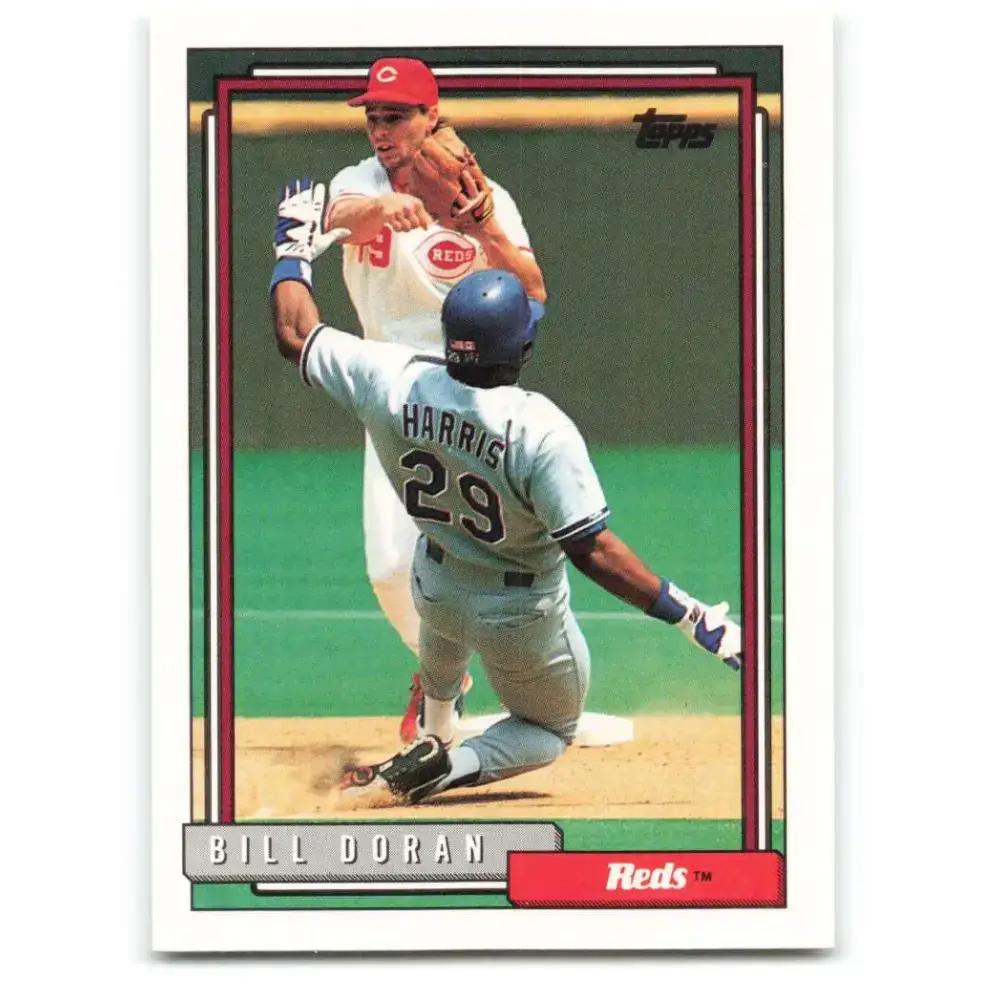 1992 Topps #136 Bill Doran EX Excellent Cincinnati Reds Baseball Card - Trading Cards