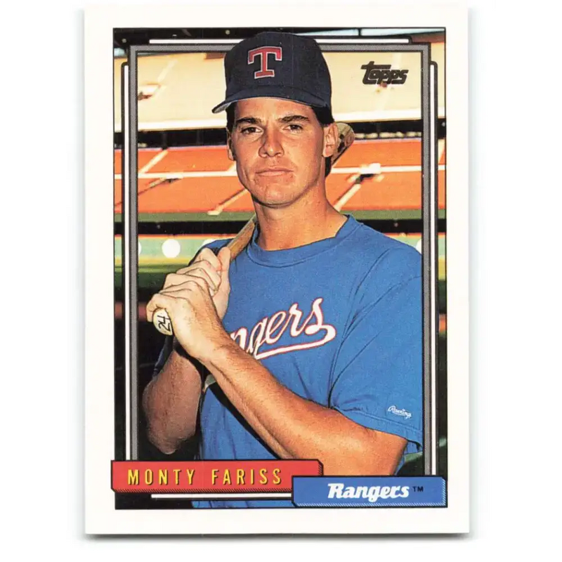 1992 Topps #138 Monty Fariss NM-MT Texas Rangers Baseball Card - Baseball Card Single