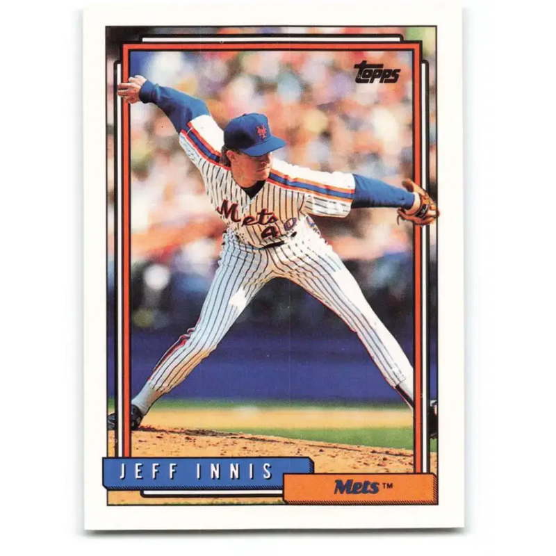 1992 Topps #139 Jeff Innis NM-MT New York Mets Baseball Card - Baseball Card Single