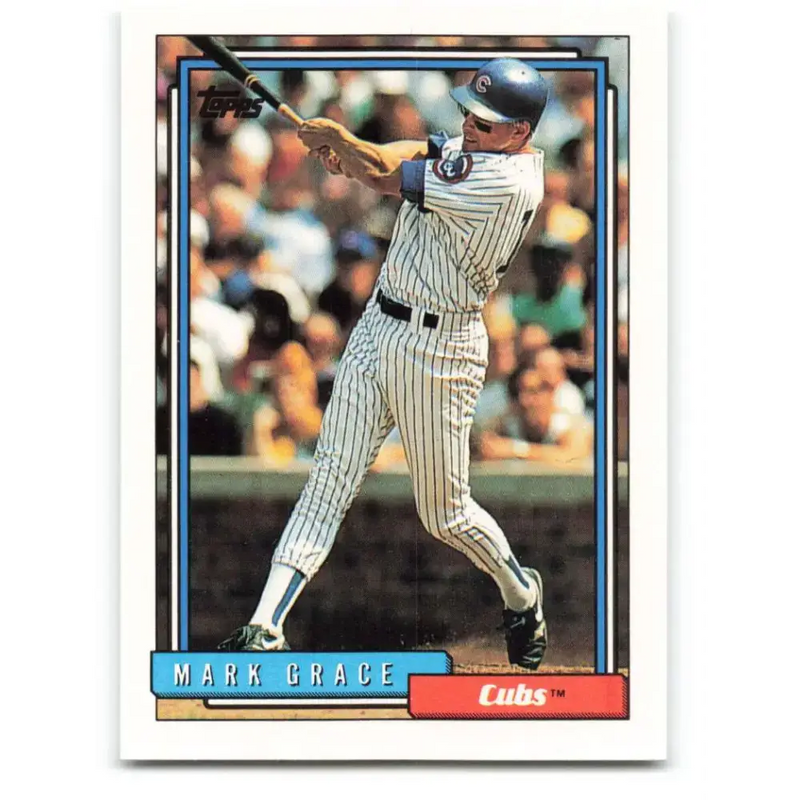 1992 Topps #140 Mark Grace NM-MT Chicago Cubs Baseball Card - Baseball Card Single