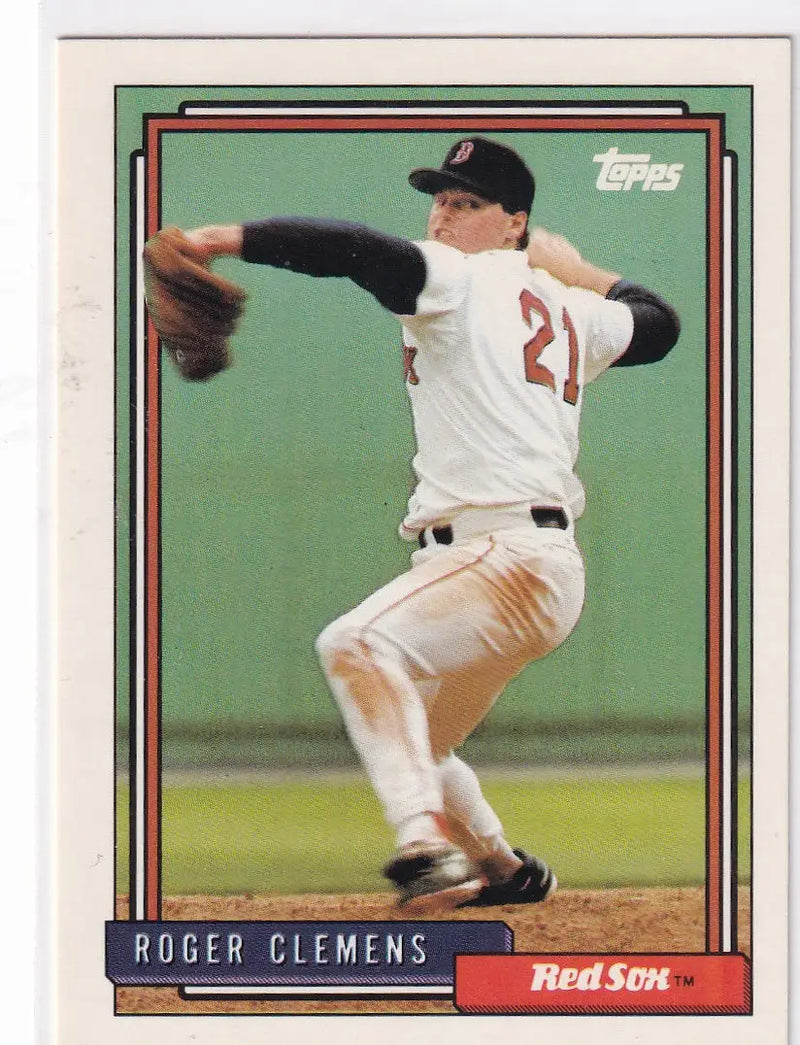 1992 TOPPS #150 ROGER CLEMENS- BOSTON RED SOX - Baseball Card Single