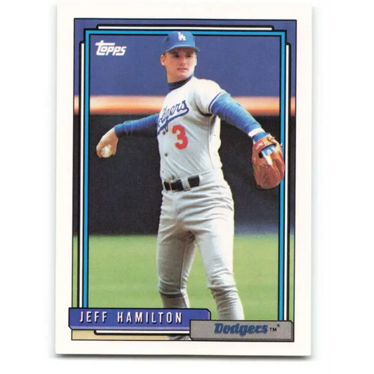 1992 Topps #151 Jeff Hamilton EX Excellent Los Angeles Dodgers Baseball Card - Baseball Card