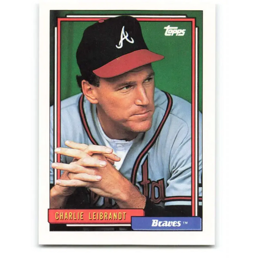 1992 Topps #152 Charlie Leibrandt NM-MT Atlanta Braves Baseball Card