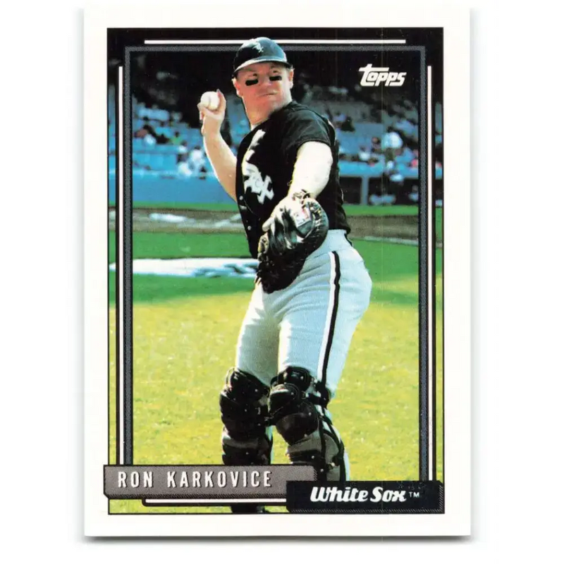 1992 Topps #153 Ron Karkovice NM-MT Chicago White Sox Baseball Card