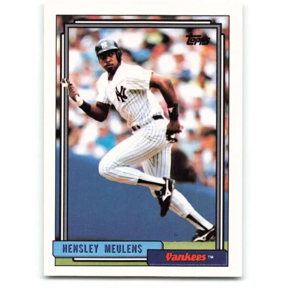 1992 Topps #154 Hensley Meulens NM-MT New York Yankees Baseball Card - Baseball Card Single