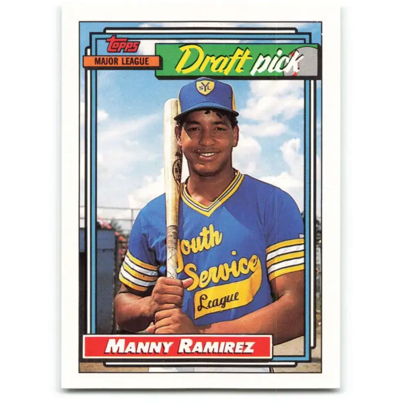 1992 Topps #156 Manny Ramirez EX Excellent RC Rookie Cleveland Indians Baseball Card