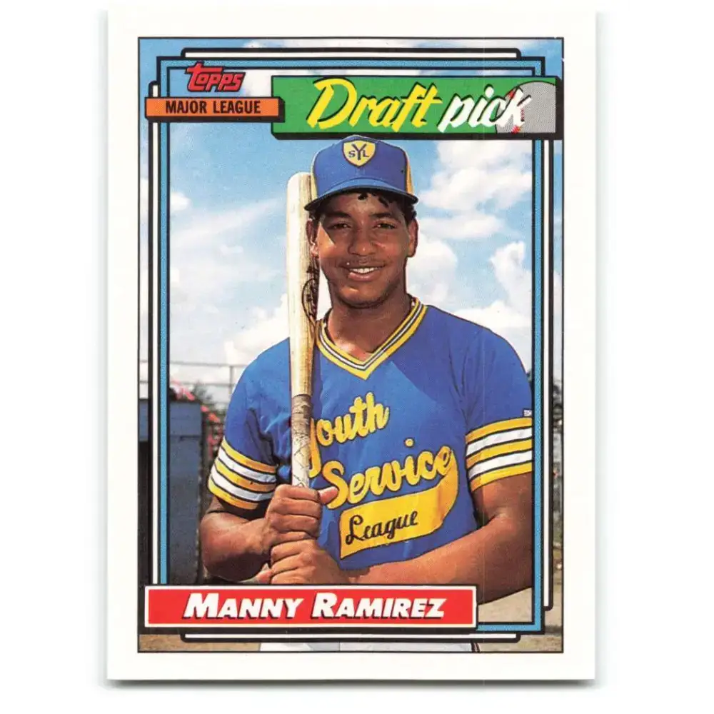 1992 Topps #156 Manny Ramirez NM-MT RC Rookie Cleveland Indians Baseball Card - Baseball Card Single