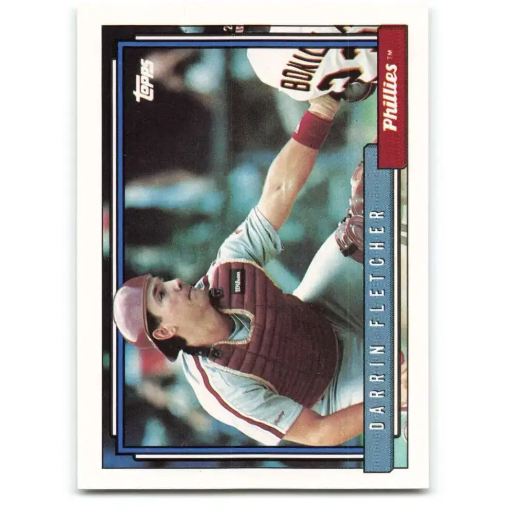 1992 Topps #159 Darrin Fletcher NM-MT Philadelphia Phillies Baseball Card - Baseball Card Single