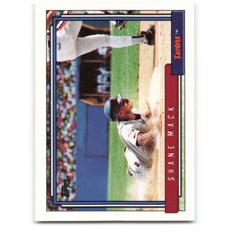 1992 Topps #164 Shane Mack NM-MT Minnesota Twins Baseball Card - Baseball Card Single