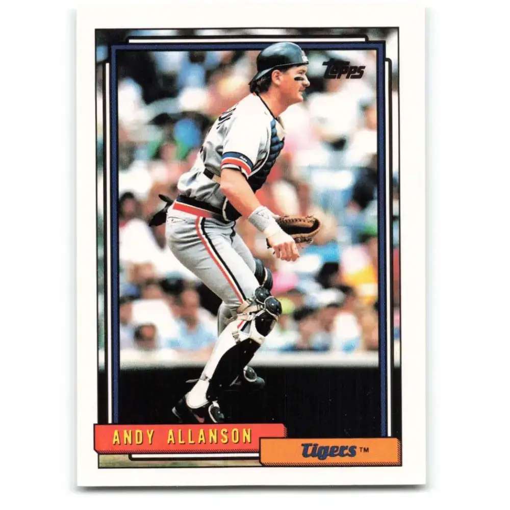 1992 Topps #167 Andy Allanson NM-MT Detroit Tigers Baseball Card - Baseball Card Single