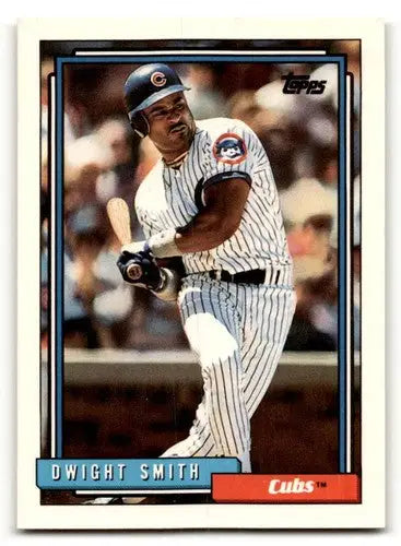 1992 Topps #168 Dwight Smith Chicago Cubs Baseball Cards EX/NM ID:61160 - Baseball Card Single