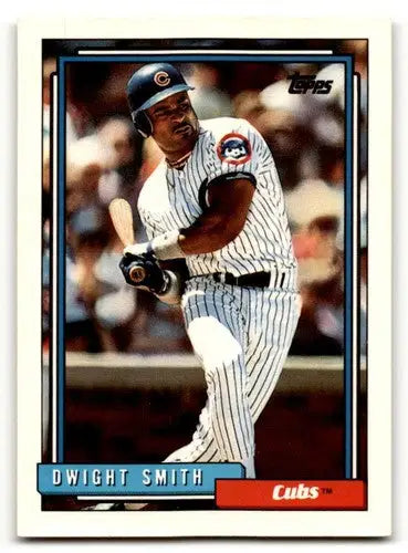 1992 Topps #168 Dwight Smith Chicago Cubs Baseball Cards EX/NM ID:61128 - Baseball Card Single