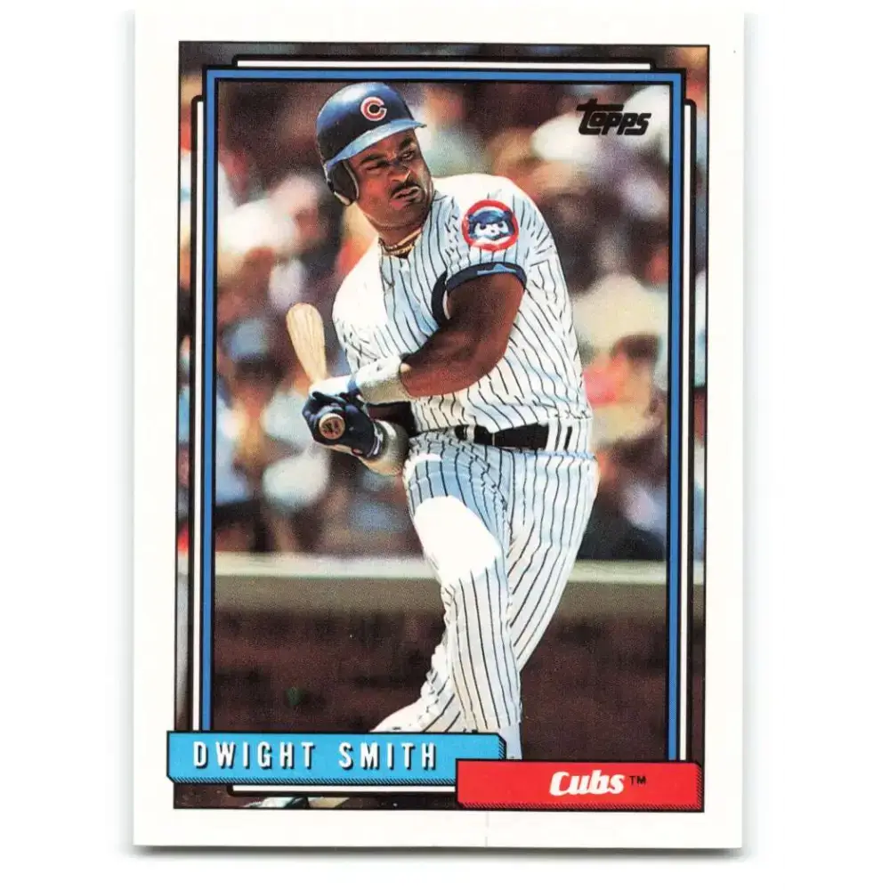 1992 Topps #168 Dwight Smith NM-MT Chicago Cubs Baseball Card - Baseball Card Single
