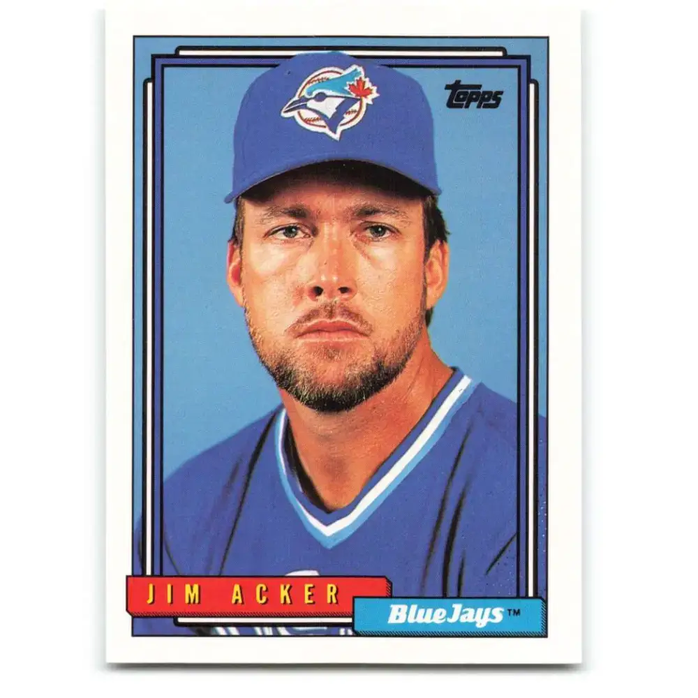 1992 Topps #178 Jim Acker NM-MT Toronto Blue Jays Baseball Card - Baseball Card Single