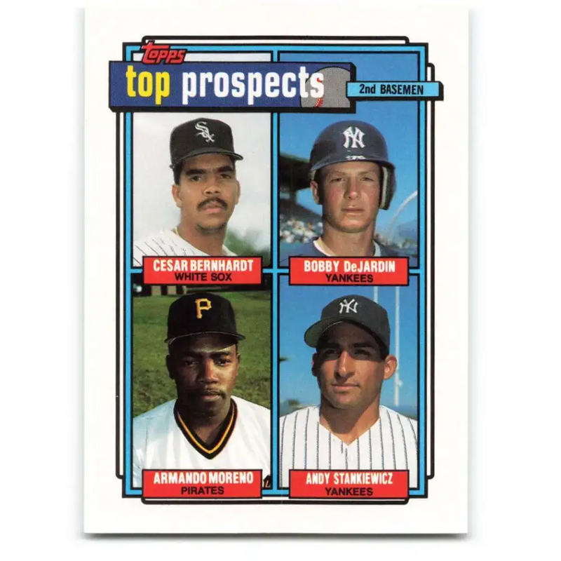 1992 Topps #179 Cesar Bernhardt/Bobby DeJardin/Armando Moreno/Andy Stankiewicz NM-MT Chicago White Sox/New York