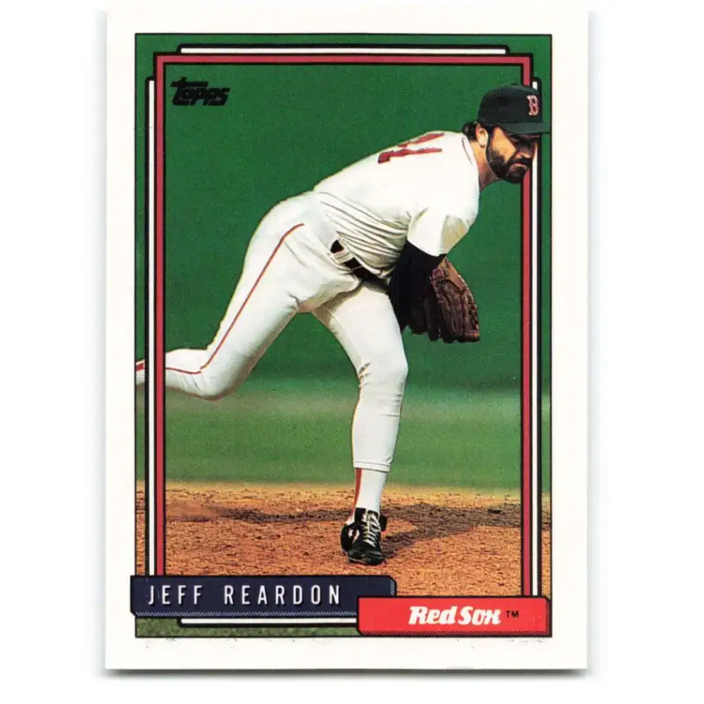 1992 Topps #182 Jeff Reardon NM-MT Boston Red Sox Baseball Card - Baseball Card Single