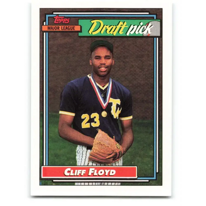 1992 Topps #186 Cliff Floyd EX Excellent RC Rookie Montreal Expos Baseball Card - Baseball Card