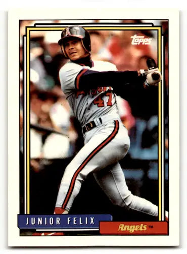 1992 Topps #189 Junior Felix NM-MT Angels ID:53824 - Baseball Card Single