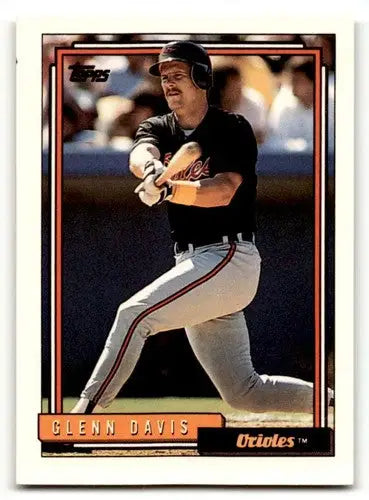 1992 Topps #190 Glenn Davis Baltimore Orioles Baseball Cards EX/NM ID:55878 - Baseball Card Single