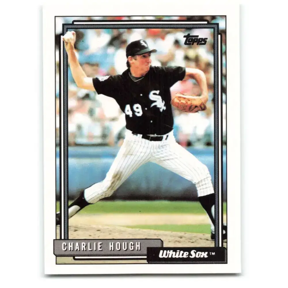 1992 Topps #191 Charlie Hough NM-MT Chicago White Sox Baseball Card - Baseball Card Single