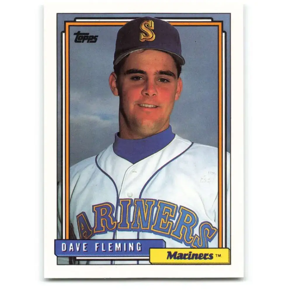 1992 Topps #192 Dave Fleming NM-MT Seattle Mariners Baseball Card - Baseball Card Single
