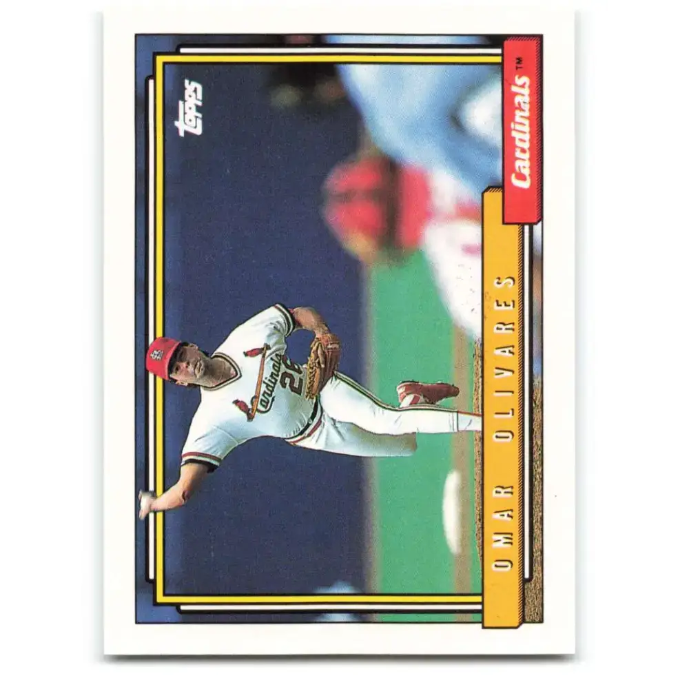 1992 Topps #193 Omar Olivares NM-MT St. Louis Cardinals Baseball Card - Baseball Card Single