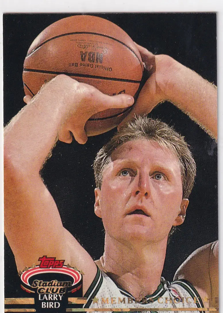 1992 TOPPS #194 LARRY BIRD MEMBERS CHOICE- BOSTON CELTICS - Basketball Card Single