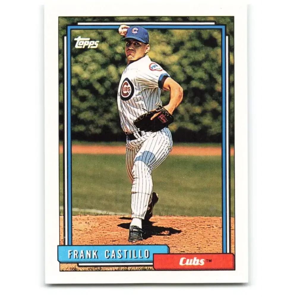 1992 Topps #196 Frank Castillo NM-MT Chicago Cubs Baseball Card - Baseball Card Single