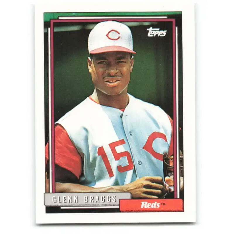 1992 Topps #197 Glenn Braggs NM-MT Cincinnati Reds Baseball Card - Baseball Card Single