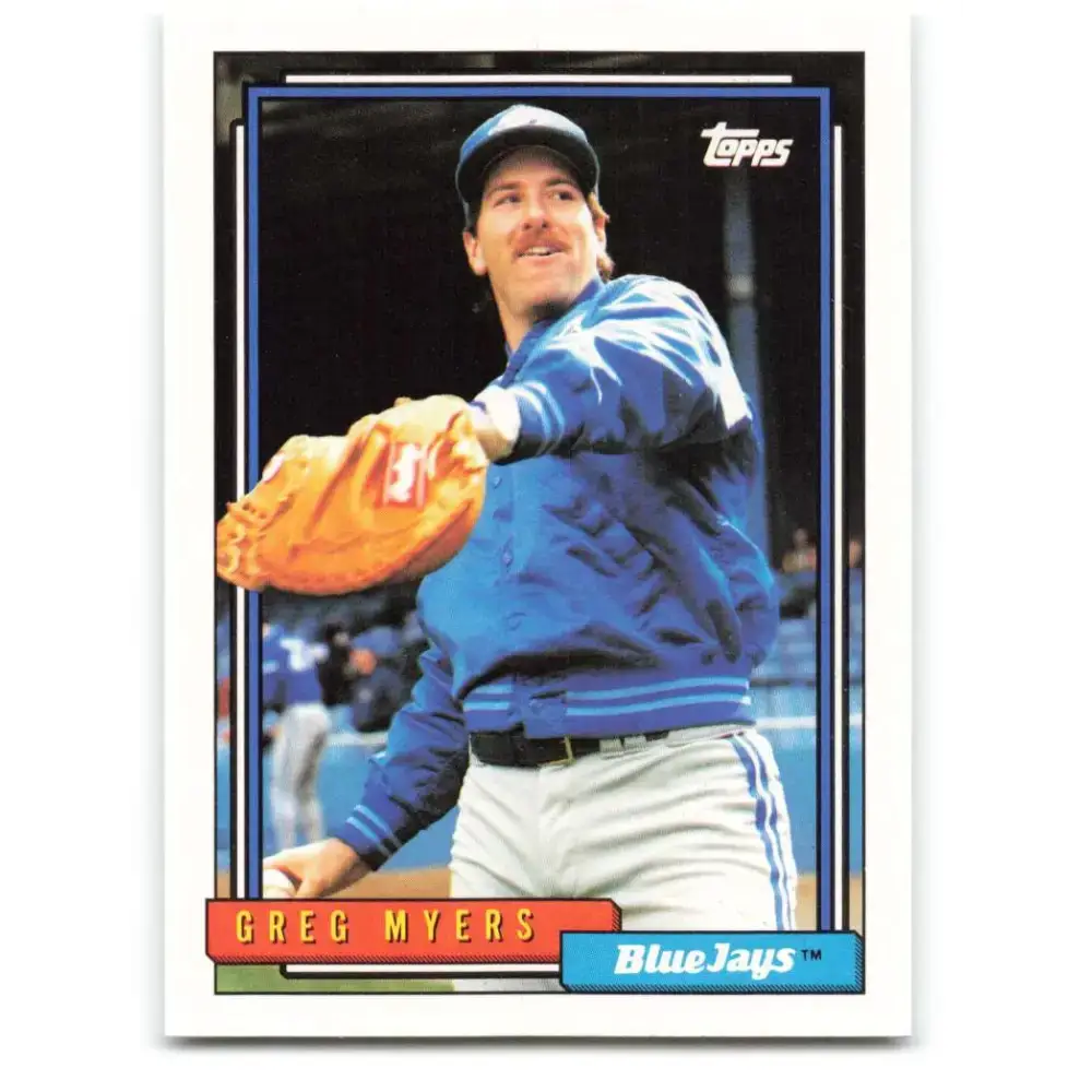 1992 Topps #203 Greg Myers NM-MT Toronto Blue Jays Baseball Card - Baseball Card Single