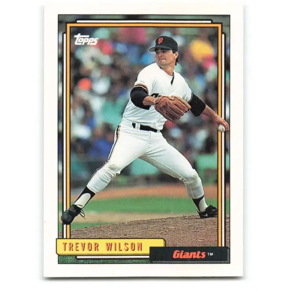 1992 Topps #204 Trevor Wilson NM-MT San Francisco Giants Baseball Card - Baseball Card Single