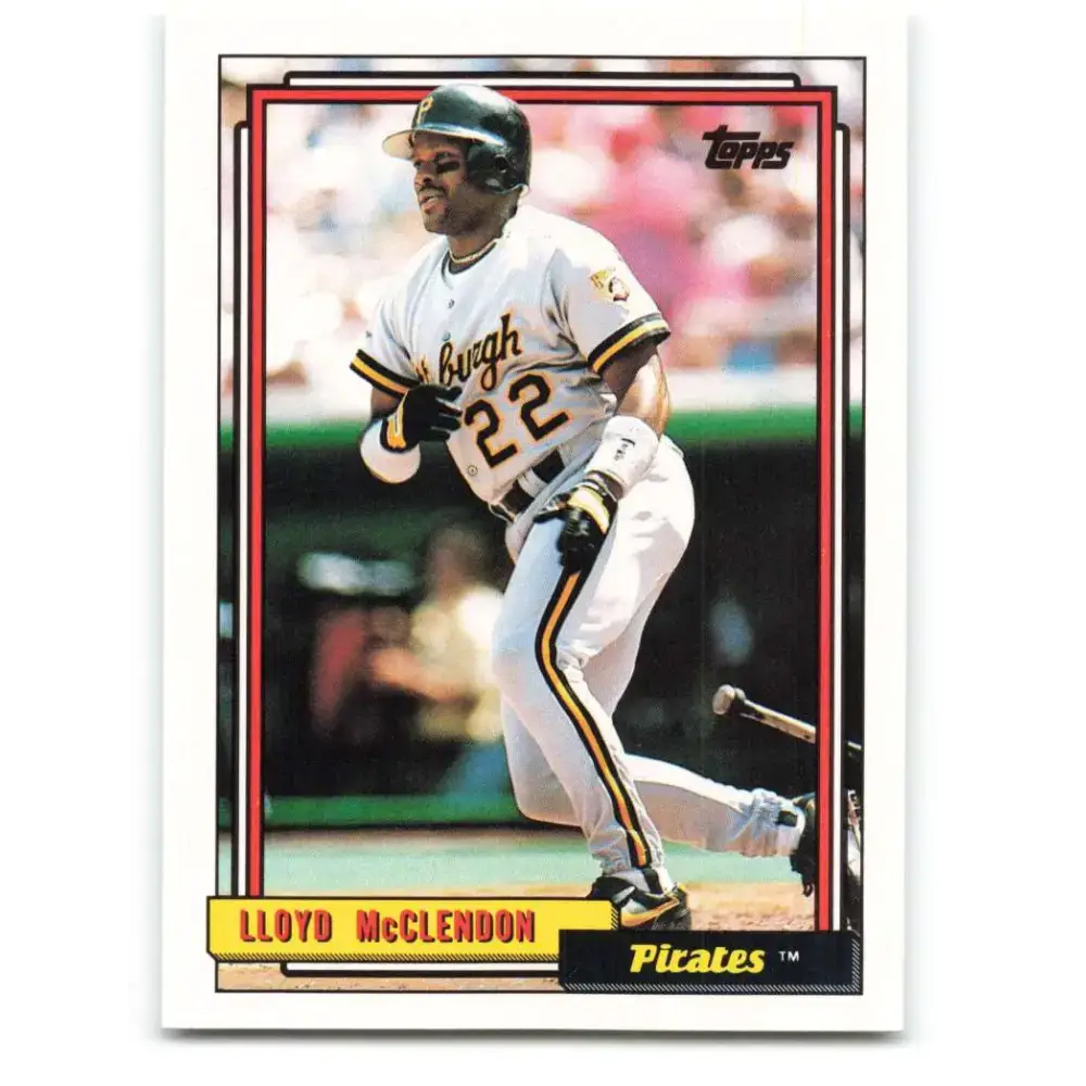 1992 Topps #209 Lloyd McClendon NM-MT Pittsburgh Pirates Baseball Card - Baseball Card Single