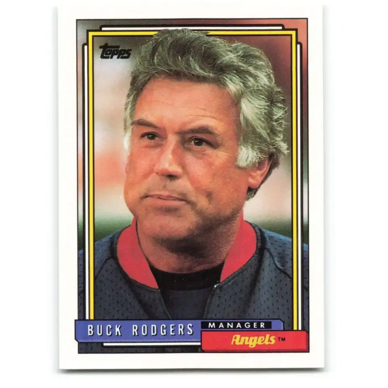 1992 Topps #21 Buck Rodgers NM-MT California Angels Baseball Card - Baseball Card Single