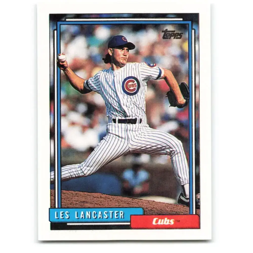 1992 Topps #213 Les Lancaster NM-MT Chicago Cubs Baseball Card - Baseball Card Single