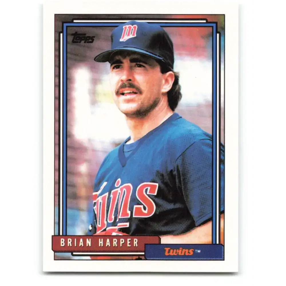 1992 Topps #217 Brian Harper NM-MT Minnesota Twins Baseball Card - Baseball Card Single