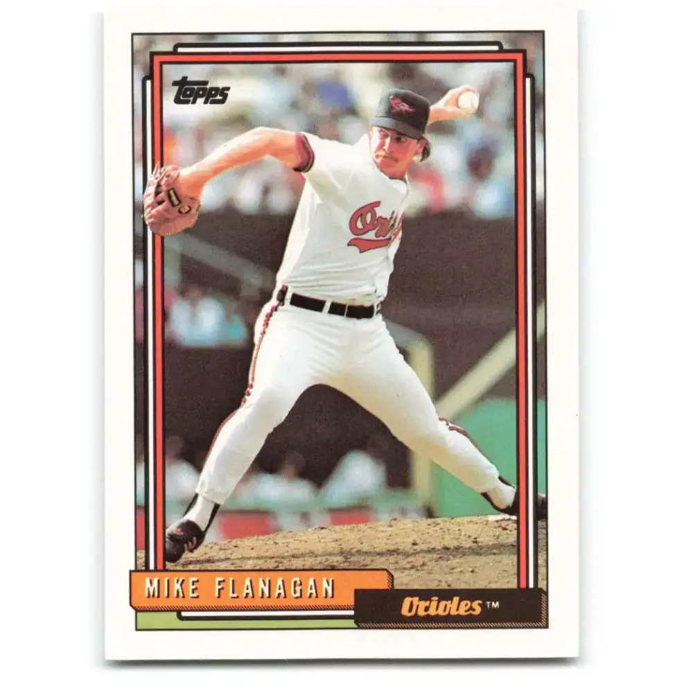 1992 Topps #218 Mike Flanagan NM-MT Baltimore Orioles Baseball Card - Baseball Card Single
