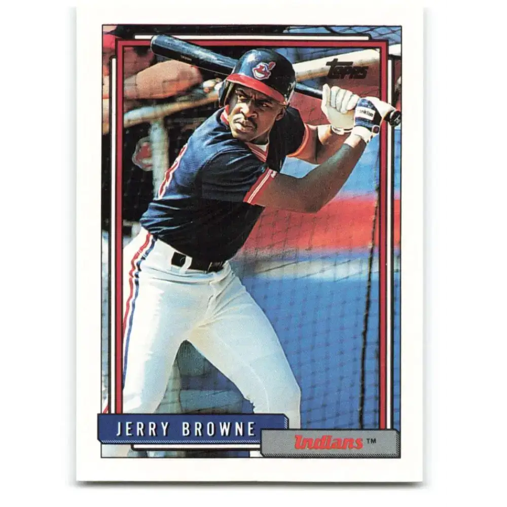 1992 Topps #219 Jerry Browne NM-MT Cleveland Indians Baseball Card - Baseball Card Single
