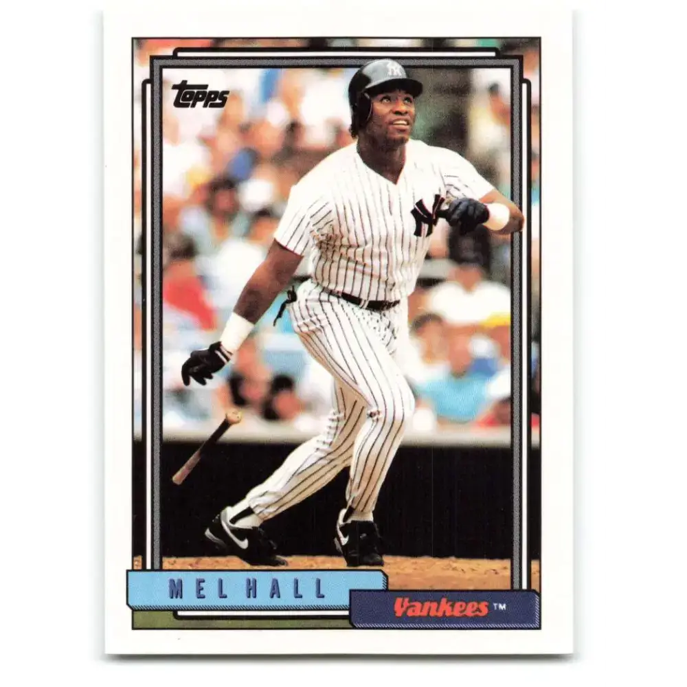 1992 Topps #223 Mel Hall NM-MT New York Yankees Baseball Card - Baseball Card Single