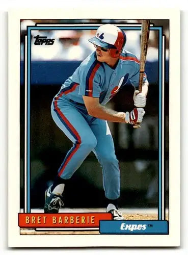 1992 Topps #224 Bret Barberie Montreal Expos Baseball Cards EX/NM ID:55898 - Baseball Card Single